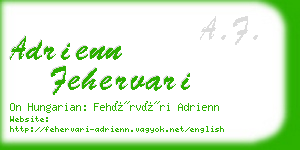 adrienn fehervari business card